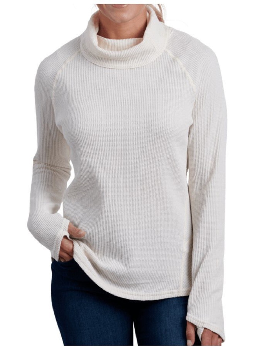 Kuhl Petra Womens Turtleneck in Color: Sea Salt | size Medium
